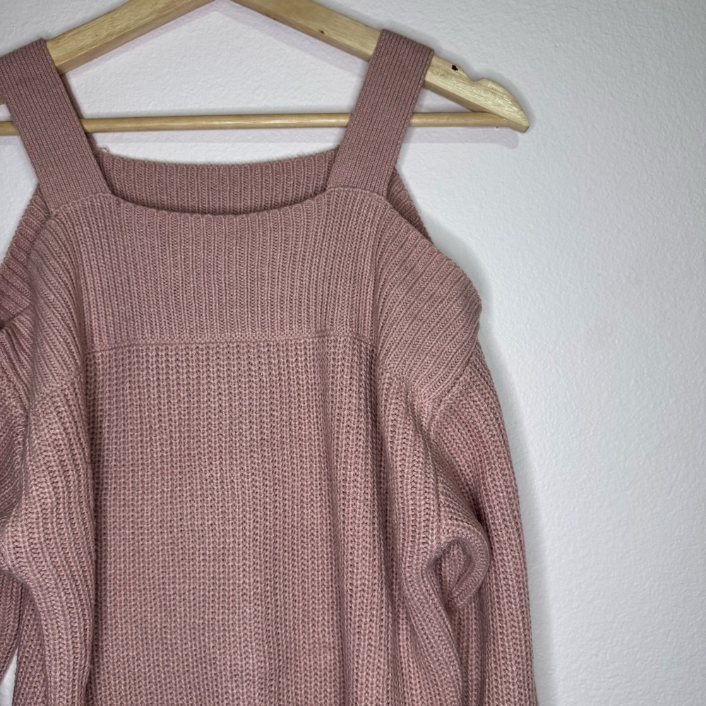 Soho NY& Company Off-the-Shoulder Blush Sweater